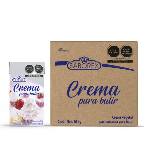 Crema Para Batir Tipo Chantilly Vegetal Saborex 1 Lt - Image 4