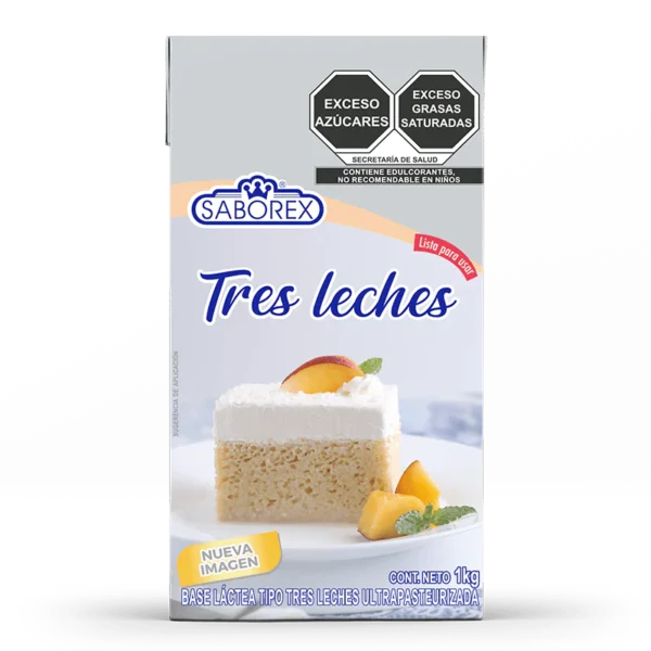 Jarabe 3 Leches Saborex 1 Lt – Ideal para Pasteles y Postres
