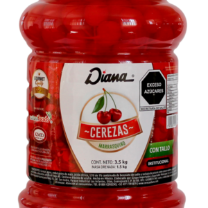 Cereza Roja con Tallo Diana 3.5 kg – Ideal para Decoración y Postres
