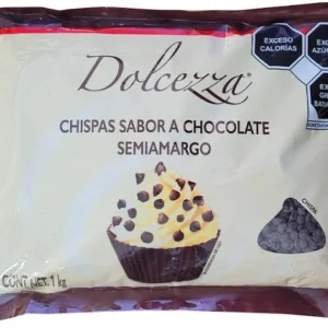 Dolcezza Chispas de Chocolate Semiamargo 1 kg – Sabor Intenso para Repostería